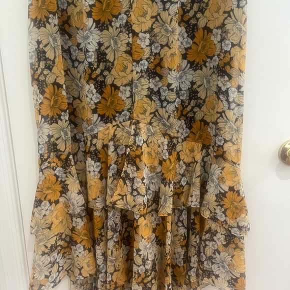 Tommy Hilfiger Rivera Floral Chiffon Midi High Low Dress Size 14 NWT - Picture 4 of 7